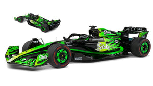 SAUBER F1 C44 TEAM STAKE KICK N 24 LAS VEGAS USA GP 2024 ZHOU GUANYU GREEN BLACK 1:18