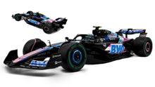 Indlæs billede til gallerivisning ALPINE F1 A524 TEAM BWT ALPINE N 31 BRAZILIAN GP 2024 ESTEBAN OCON BLACK BLUE PINK 1:18