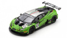 Indlæs billede til gallerivisning LAMBORGHINI HURACAN GT3 EVO2 5.2L V10 TEAM IRON LYNX N 63 24h SPA 2024 MATTEO CAIROLI - ANDREA CALDARELLI - MIRKO BORTOLOTTI GREEN WHITE BLACK 1:43