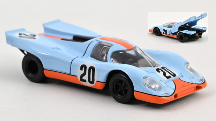 PORSCHE 917K 4.5L TEAM JOHN WYER AUTOMOTIVE ENGINEERING LTD GULF N 20 24h LE MANS 1970 JO SIFFERT - BRIAN REDMANN LIGHT BLUE ORANGE 1:43 fra Norev