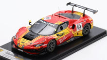 Indlæs billede til gallerivisning Ferrari 296 GT3 #51 ROVERA/RIGON/PIER GUIDI 2nd 24H SPA 2024 rød/gul 1:43