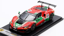 Indlæs billede til gallerivisning FERRARI 296 GT3 3.0L TWIN TURBO V6 TEAM AF CORSE N 52 24h SPA 2024 ANDREA BERTOLINI - JEF MACHIELS - LOUIS MACHIELS - TOMMASO MOSCA RED GREEN 1:43