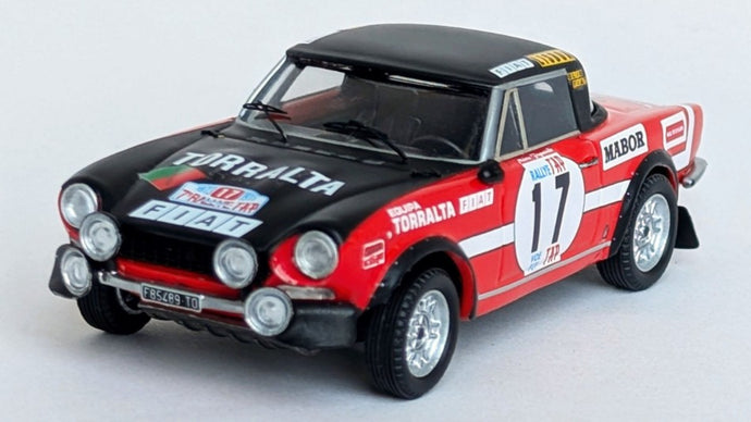 FIAT 124 SPORT SPIDER 1600 TAP RALLY 1973 FIGUEIREDO-BARATA 1:43