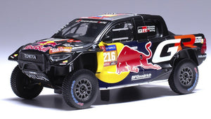 Toyota GR DKR HILUX EVO T1U #216 QUINTERO/ZENZ RALLY DAKAR 2024 sort/mørk blå/gul/rød 1:43