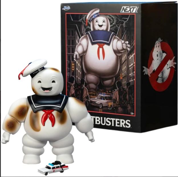 GHOSTBUSTERS NANO SCENE PUFT MARSHMALLOW MAN WITH CADILLAC ECTO-1 1:64