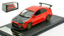 Indlæs billede til gallerivisning MITSUBISHI LANCER EVOLUTION X 2008 RED MET BLACK 1:43