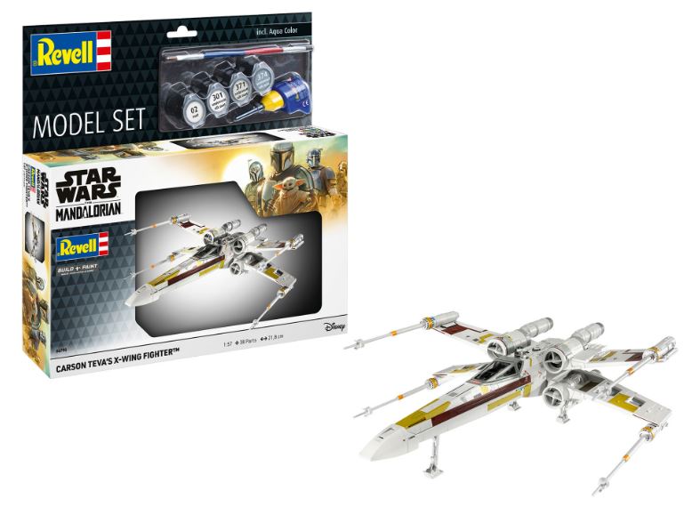 CARSON TEVA'S X-WING FIGHTER: THE MANDALORI MODEL SET KIT 1:57