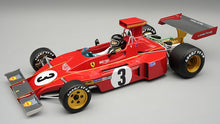 Indlæs billede til gallerivisning Ferrari 312B3-73 #3 JACKY ICKX ITALY GP 1973 + FIGUUR rød/krom 1:18