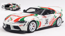 Indlæs billede til gallerivisning TOYOTA SUPRA GR TOYOTA RACING N 36 TRIBUTE 2024 WHITE GREEN RED 1:18