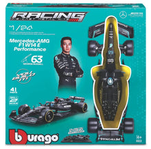 Indlæs billede til gallerivisning MERCEDES-AMG PETRONAS FORMULA ONE TEAM F1 W14 E PERFORMANCE #63 GEORGE RUSSELL 2023 - KIT sort/turkis 1:24