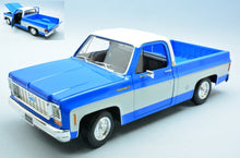 Indlæs billede til gallerivisning Chevrolet C10 CHEYENNE SUPER 1974 blå/hvid 1:18