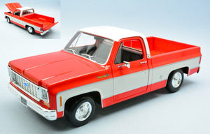 Chevrolet C10 CHEYENNE SUPER 1974 rød/hvid 1:18