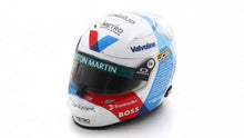 Indlæs billede til gallerivisning BELL HELMET CASCO HELMET F1 LANCE STROLL TEAM ARAMCO COGNIZANT ASTON MARTIN N 18 BRITISH GP 2024 WHITE RED BLUE 1:5