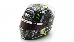 McLAREN FORMULA 1 TEAM - LANDO NORRIS TEST HELMET 2025 sort/gul 1:5