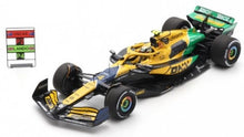 Indlæs billede til gallerivisning Mclaren MCL 38 #4 LANDO NORRIS 4th MONACO GP - SENNA 30th ANNIVERSARY LIVERY 2024 gul/blå/grøn 1:43