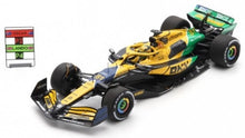 Indlæs billede til gallerivisning Mclaren MCL 38 #81 OSCAR PIASTRI 2nd MONACO GP - SENNA 30th ANNIVERSARY LIVERY 2024 gul/blå/grøn 1:43