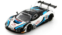 Indlæs billede til gallerivisning Mclaren 720S GT3 EVO #100 BUNCOMBE/CAYGILL/BUBCOMBE/MARDENBOROIGH 3rd PRO-AM CLASS 24H SPA 2024 hvid/sort/blå 1:43