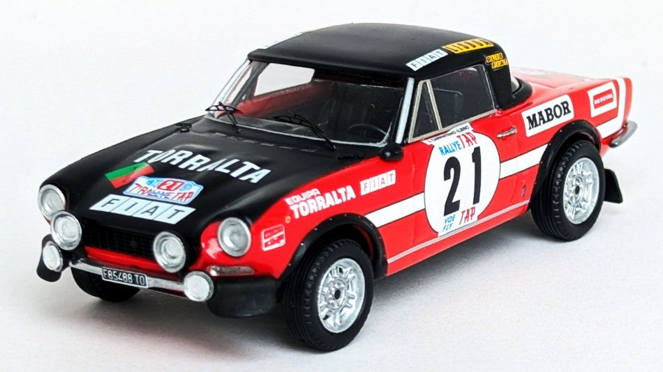FIAT 124 SPORT SPIDER 1600 TAP RALLY 1973 CARPINT.ALB.-CARPINT.ALB.1:43