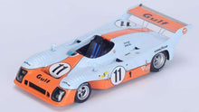 Indlæs billede til gallerivisning MIRAGE GR8 3.0L V8 TEAM GULF RESEARCH RACING N 11 WINNER 24h LE MANS 1975 JACKY ICKX - DEREK BELL LIGHT BLUE ORANGE 1:43