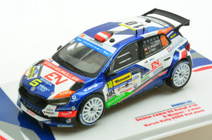 SKODA FABIA RALLY2 EVO TEAM EUROSOL RACING HUNGARY N 10 2th RALLY BARUM 2024 SIMON WAGNER - JARA HAIN VARIOUS 1:43