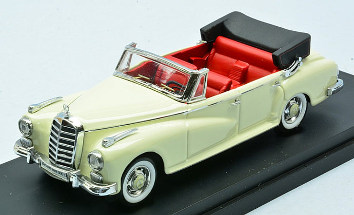 MERCEDES BENZ 300D CABRIOLET 1958 WHITE 1:43