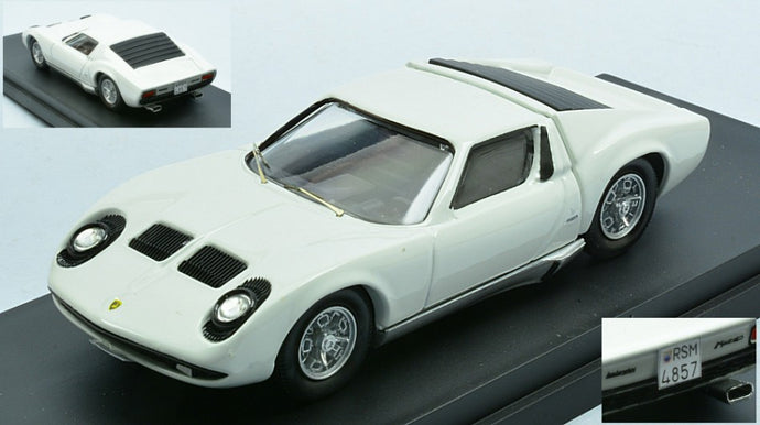 LAMBORGHINI MIURA P400 1967 - PERSONAL CAR LITTLE TONY WHITE 1:43