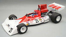 Indlæs billede til gallerivisning Brm P160E #21 NIKI LAUDA MONZA GP 1973 + FIGUUR hvid/rød 1:18