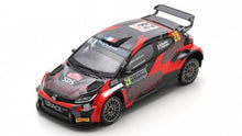 Indlæs billede til gallerivisning TOYOTA YARIS GR RALLY2 TEAM ERACE RACING N 28 RALLY MONTECARLO 2024 BRYAN BOUFFIER - FREDERIC VAUCLARE SILVER RED BLACK 1:43