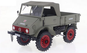 MERCEDES UNIMOG U401 BEIGE DIE CAST 1:18