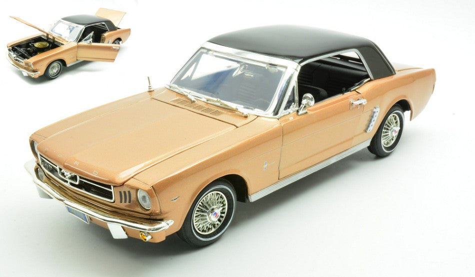 FORD MUSTANG 1964 HARD TOP GOLD 1:18