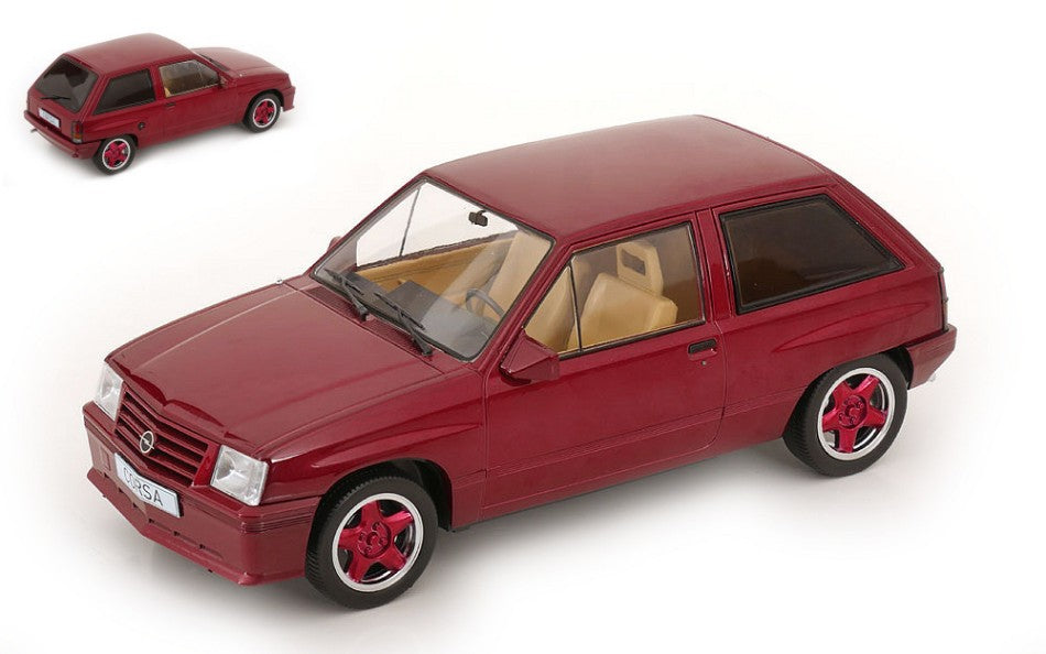 OPEL CORSA A CUSTOM 1983 DARK RED 1:18
