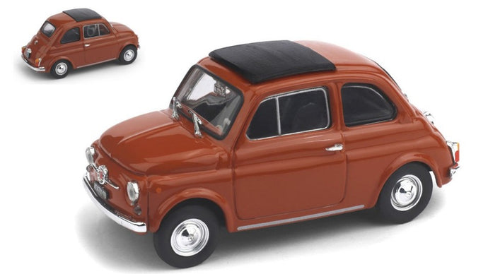 FIAT 500F TETTO CHIUSO - CLOSED 1965 ROSSO MEDIO 1:43