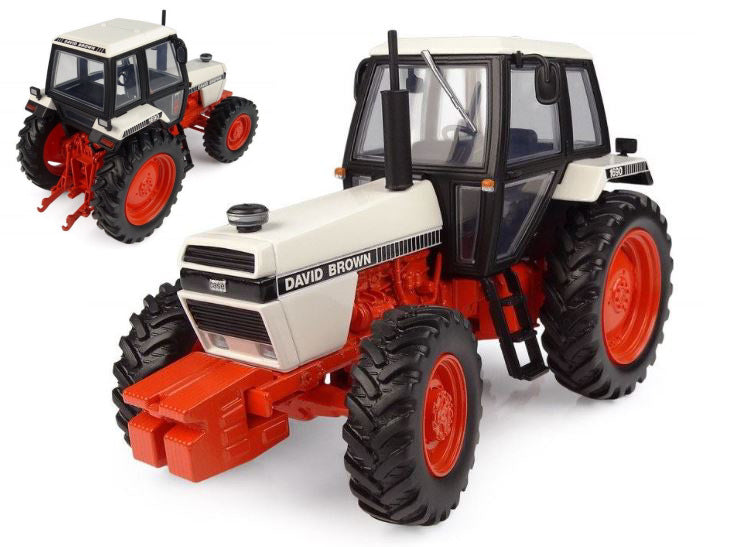 DAVID BROWN 1690 4WD TRACTOR 1979 WHITE RED 1:32