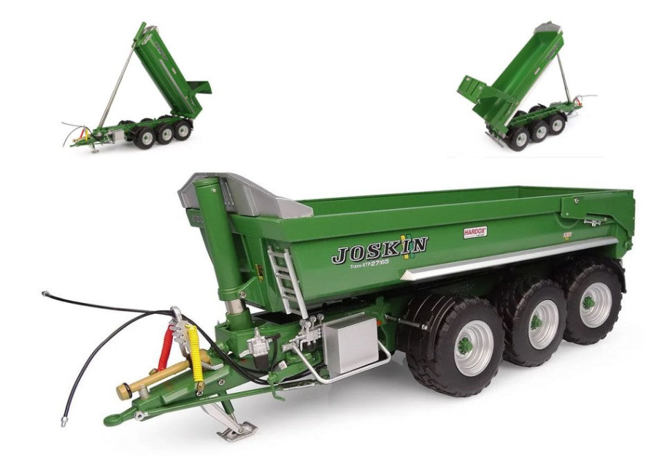 JOSKIN DUMP TRAILER TRANS-KTP 27/65 GREEN VERSION 1:32