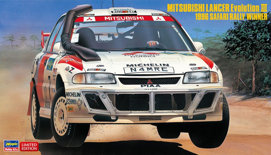 MITSUBISHI LANCER EVO III N 7 WINNER RALLY SAFARI 1996 TOMMI MAKINEN - SEPPO HARJANNE / 1:24