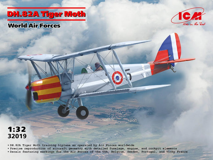 DH.82A TIGER MOTH OF THE WORLD AIR FORCES KIT 1:32