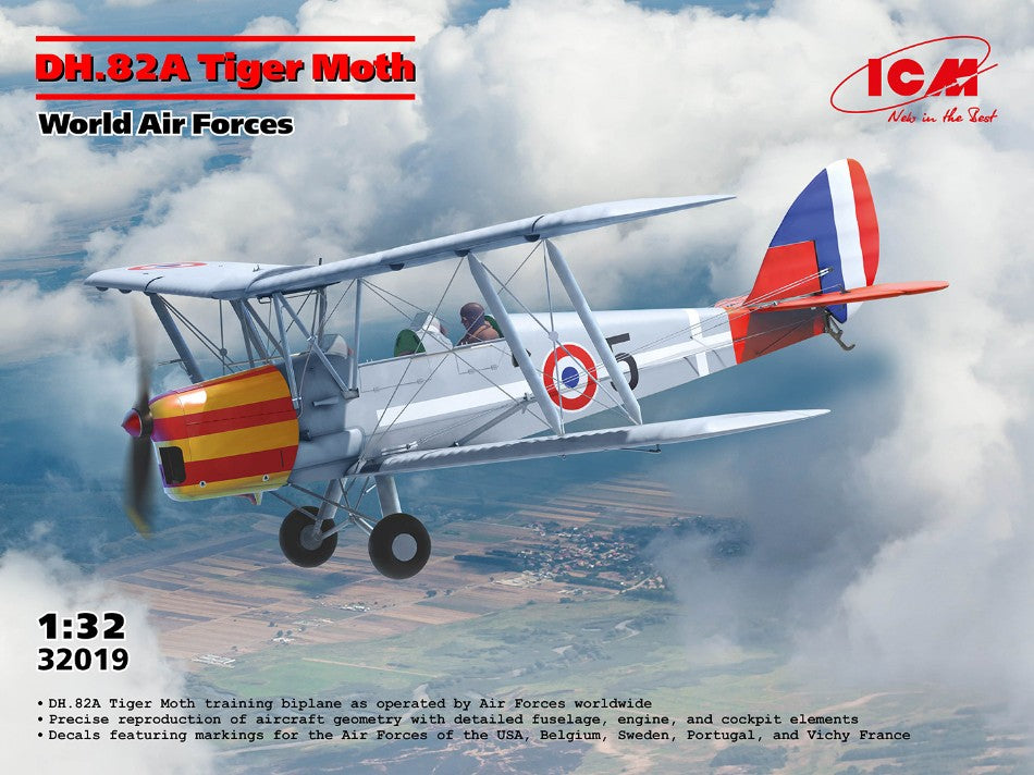 DH.82A TIGER MOTH OF THE WORLD AIR FORCES KIT 1:32