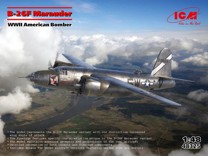 B-26F MARAUDER WWII AMERICAN BOMBER KIT 1:48