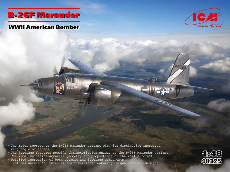 B-26F MARAUDER WWII AMERICAN BOMBER KIT 1:48