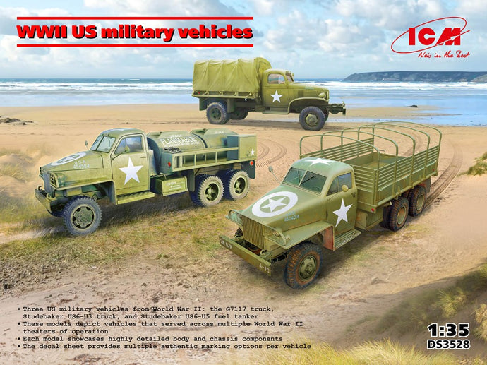 WWII US MILITARY VEHICLES KIT 1:35