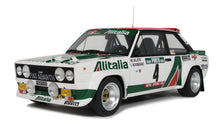 Indlæs billede til gallerivisning FIAT 131 ABARTH ALITALIA (night version) N 4 WINNER RALLY PORTUGAL 1978 MARKKU ALEN - ILKKA KIVIMAKI WHITE GREEN RED 1:12