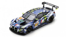 Indlæs billede til gallerivisning BMW 4-SERIES M4 GT3 TEAM WRT N 46 24h LE MANS 2024 VALENTINO ROSSI - MAXIME MARTIN - AHMAD AL HARTHY BLUE WHITE BLACK 1:18