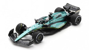 ASTON MARTIN ARAMCO COGNIZANT F1 TEAM AMR23 #18 LANCE STROLL 9th CANADA GP 2023 mørk grøn/sort/gul 1:18