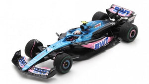 BWT Racing ALPINE A523 #10 PIERRE GASLY 3rd DUTCH GP ZANDVOORT 2023 + PIT BOARD blå/lyserød/hvid 1:18