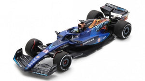 WILLIAMS F1 FW45 TEAM WILLIAMS RACING GULF N 23 LAS VEGAS USA GP 2023 ALEXANDER ALBON BLUE BLACK GOLD 1:18