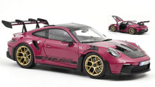 Indlæs billede til gallerivisning PORSCHE 911 992 GT3 RS COUPE WEISSACH PACKAGE 2022 RUBY STAR 1:18