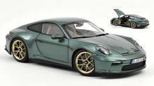 Indlæs billede til gallerivisning PORSCHE 911 GT3 WITH TOURING PACKAGE 2021 MALACHITE MET.GREEN 1:18