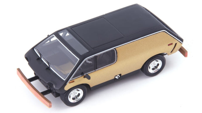 BRUBAKER BOX VAN 1972 GOLD-BLACK 1:43