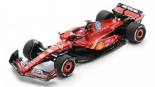 Indlæs billede til gallerivisning FERRARI F1 SF-24 TEAM SCUDERIA FERRARI N 16 WINNER MONACO GP 2024 CHARLES LECLERC WITH SHOWCASE RED WHITE YELLOW 1:18
