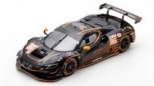 Indlæs billede til gallerivisning FERRARI 296 GT3 3.0L TURBO V6 TEAM GR RACING N 86 24h LE MANS 2024 RICCARDO PERA - DANIEL SERRA - MICHAEL WAINWRIGHT - WITH SHOWCASE - CON VETRINA BLACK ORANGE 1:18